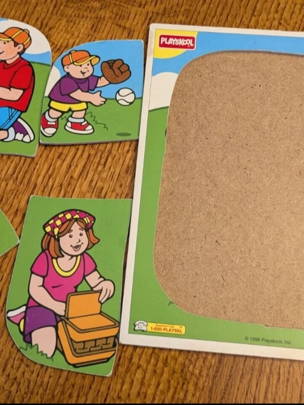Playskool │180-02│Playthings 4 Piece Puzzle With Tray │Vintage 1996